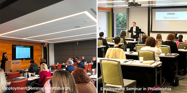 Employment Seminars Address Critical Topics for Businesses, Organizations
